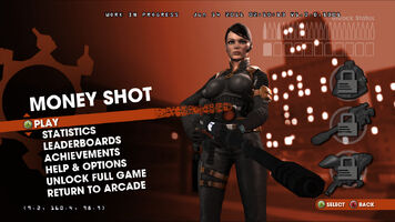 Saints Row Money Shot menu screen