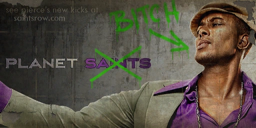 Planet Saints Pierce billboard vandalised