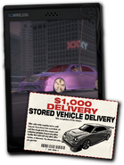 Unlock screen for $1000 Vehicle Delivery