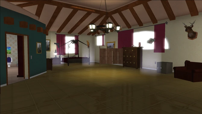 Lopez Mansion in Saints Row - Master Bedroom