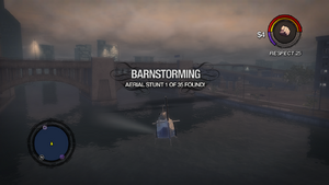 Barnstorming message in Saints Row 2