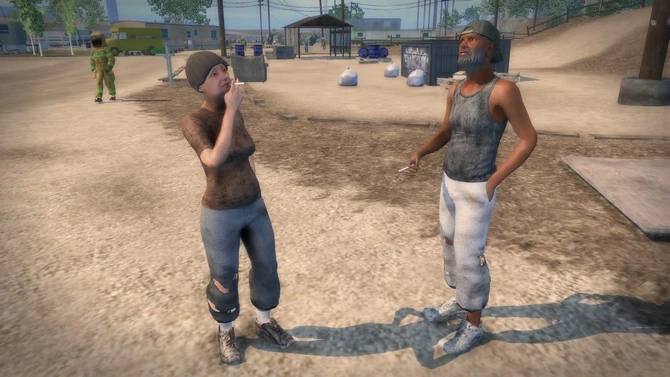 Bums in Elysian Fields (Trailer Park District) in Saints Row 2