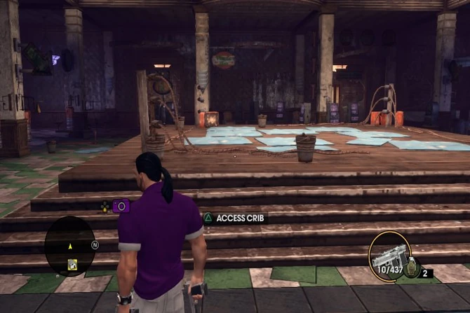 Wrestling mat in Angel's gym