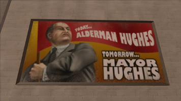 Richard Hughes billboard - Today Alderman Hughes, Tomorrow Mayor Hughes