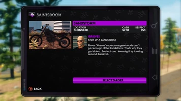 Burns Hill is different in the background of the Sandstorm  entry