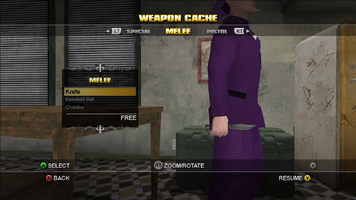 Saints Row Weapon Cache - Melee - Knife