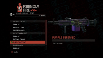 Weapon - Rifles - Automatic Rifle - Mercenary LMG - Purple Inferno