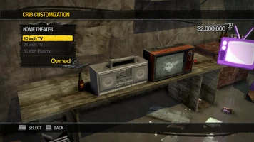 University Loft - Crib Customization - Home Theater - 10 inch TV