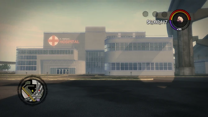 St Matthew's Hospital in Athos Bay in Saints Row 2