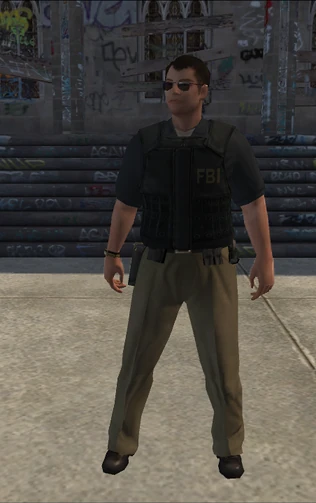 FBI - white - character model in Saints Row