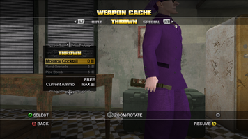 Saints Row Weapon Cache - Thrown - Molotov Cocktail at rest