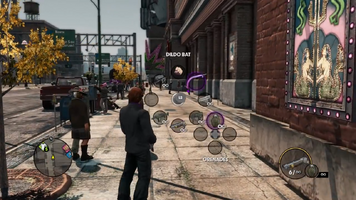 Dildo Bat in Weapon Wheel in the Saints Row The Third Open World Gameplay trailer