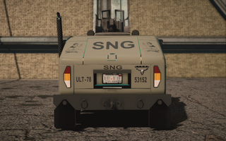 Saints Row IV variants - Bulldog (turret) Military - rear