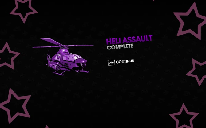 Heli Assault complete in Saints Row: The Third