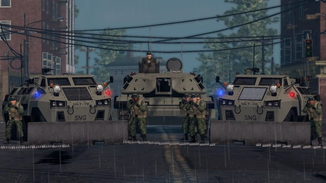 SNG roadblock with Bears and a Challenger