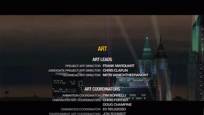 After completing the final mission in Saints Row 2, "... and a Better Life", the credits begin to roll