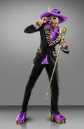 Full-body promotional artwork of Zimos in Saints Row: The Third