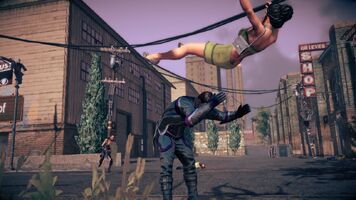 Combat in Saints Row IV - Super powerbomb - during