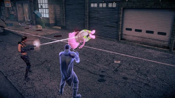 Genki suspended in Telekenesis in Saints Row IV