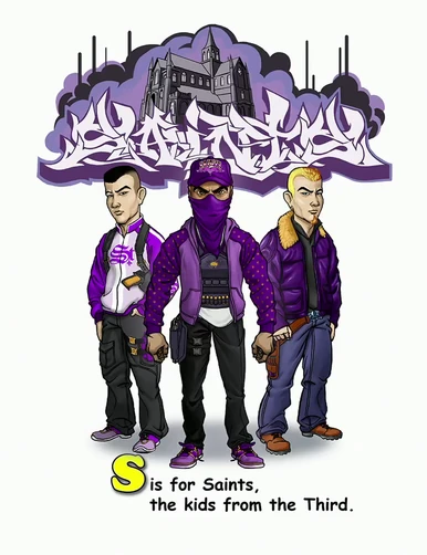 The Saints are featured under S in The ABCs of Saints Row