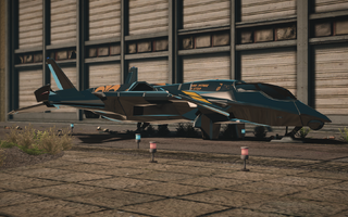 F-69 VTOL - test variant - front left parked in Saints Row IV