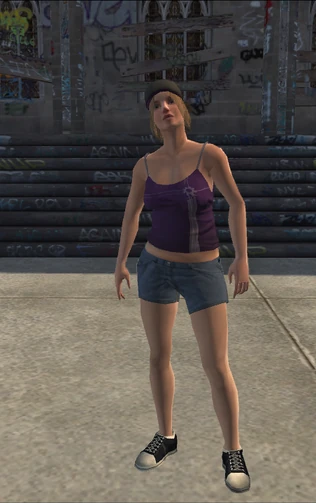 Saints female Thug-01 - white - character model in Saints Row