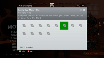 Saints Row Money Shot Achievement - Cypher's Rifle