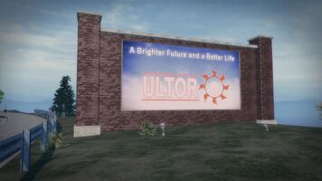 Ultor - A Brighter Future and a Better Life billboard in Misty Lane