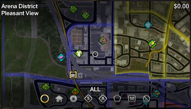 Pleasant View map in Saints Row