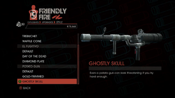 Weapon - Explosives - RPG - Potato Gun - Ghostly Skull