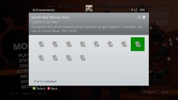 Saints Row Money Shot Achievement - Cypher's Jet Bike