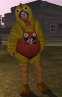 Chicken Ned - full body and face