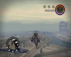 SWAT Tornado in flight in Saints Row 2