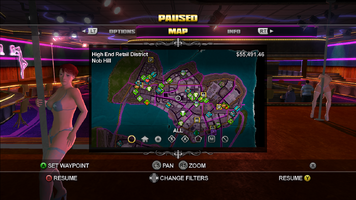 Map interface in Saints Row