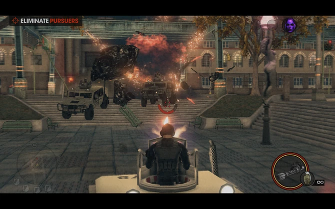 Playa fighting off the attackers