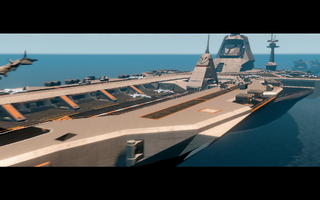 Thermopylae in cutscene with aircraft on deck