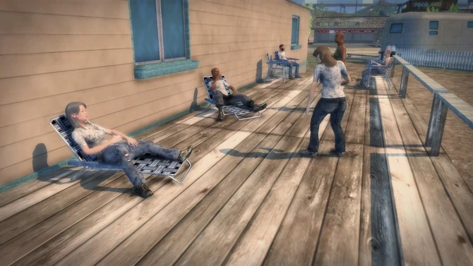 A few Bums in Elysian Fields (Trailer Park District) in Saints Row 2