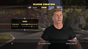 Player Customisation in Saints Row - Skin