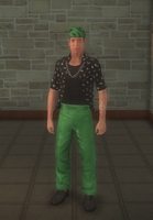 Sons of Samedi - male lieutenant - white with hat - character model in Saints Row 2