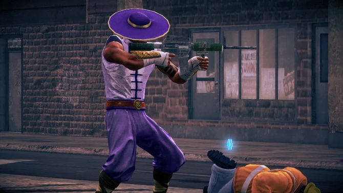 Standard Male NPC stance when shooting 2 handed SMGs/Rifles