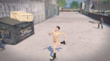 Streaking - Playa running towards the camera to the left in Saints Row 2