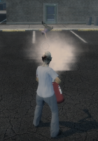 Fire Extinguisher knocking down a civilian