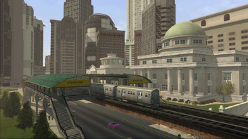 Saints Row demo loading screen - Train Station