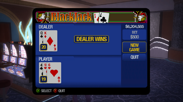 Blackjack - Dealer wins