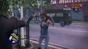Mugging - Civilian with arms raised in Saints Row 2