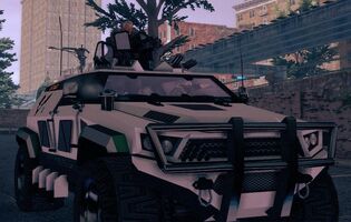 Cyrus in an N-Forcer in Saints Row IV