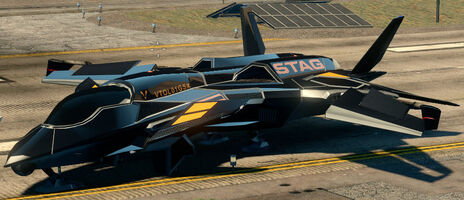 F-69 VTOL - Cyrus variant - front left parked in Saints Row The Third