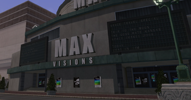 Max Visions exterior with view of play list