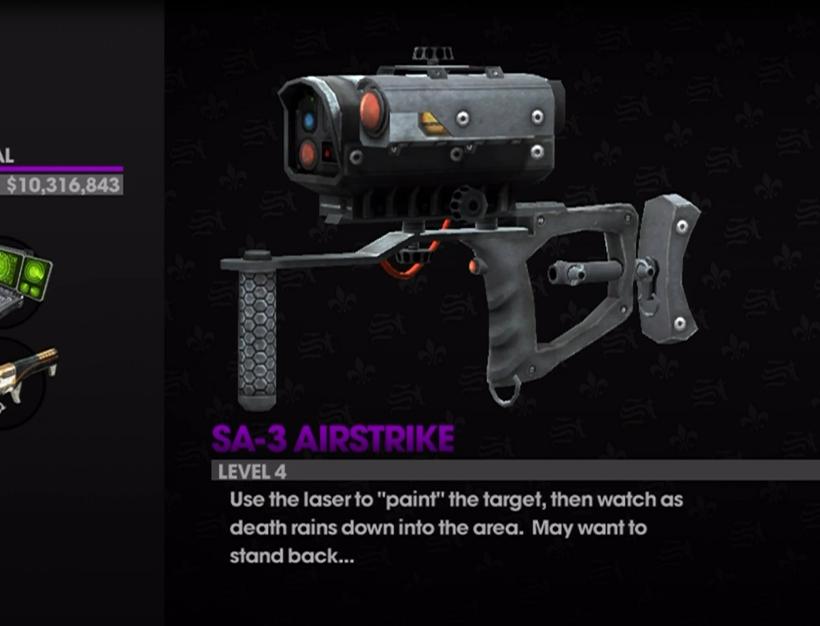 saints row 3 all weapons