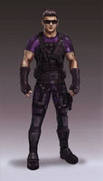 Johnny Gat Concept Art - Super Homie - purple shirt and dark armour